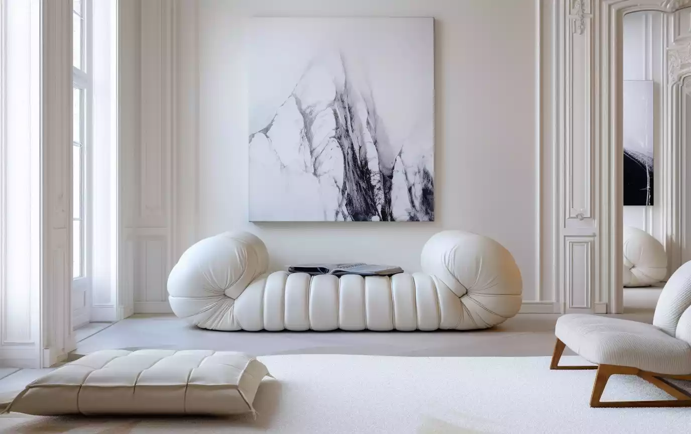 Ava Pearl Sofa in the ambience