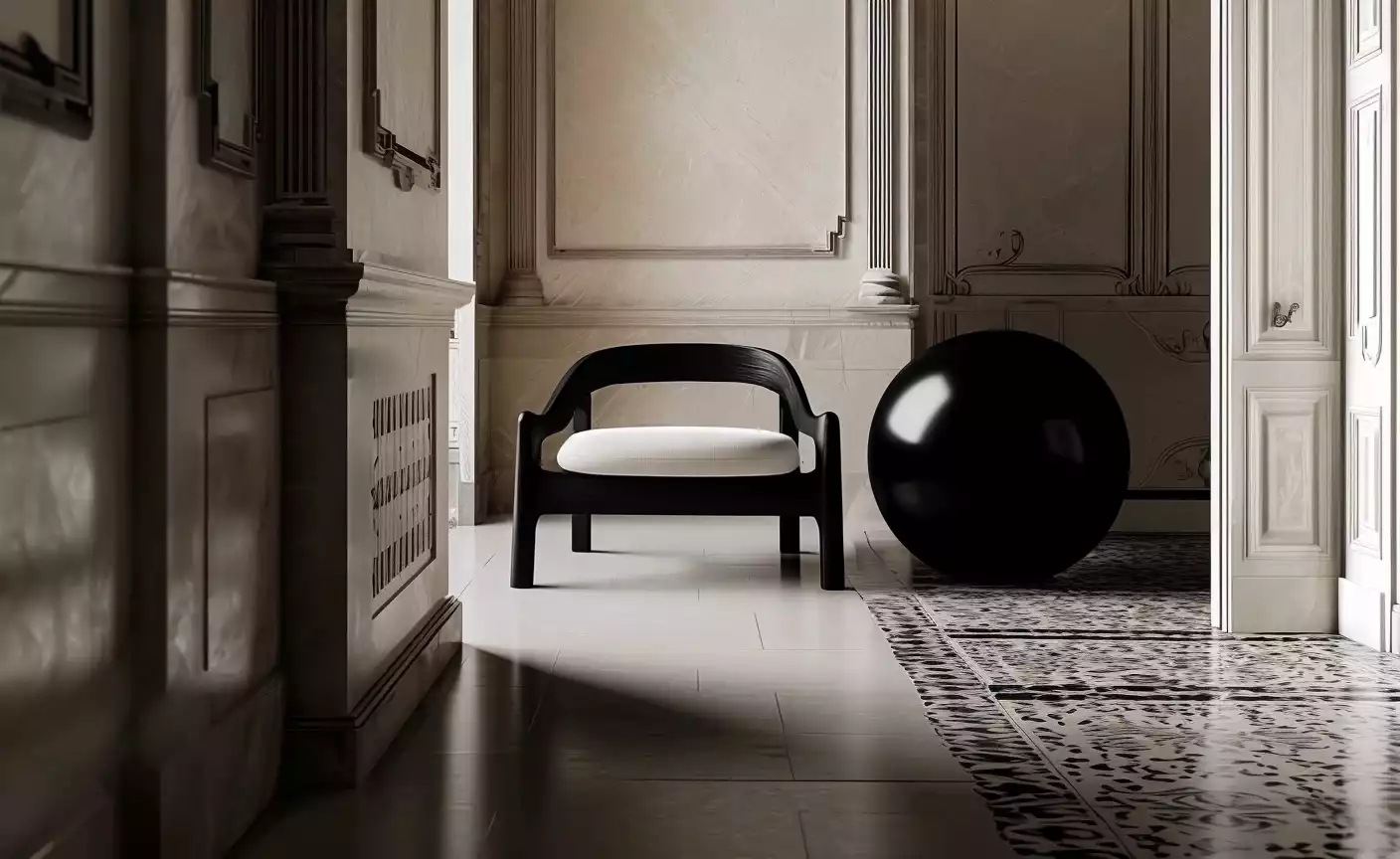 Falcor Stellar lounge armchair in ambience 03