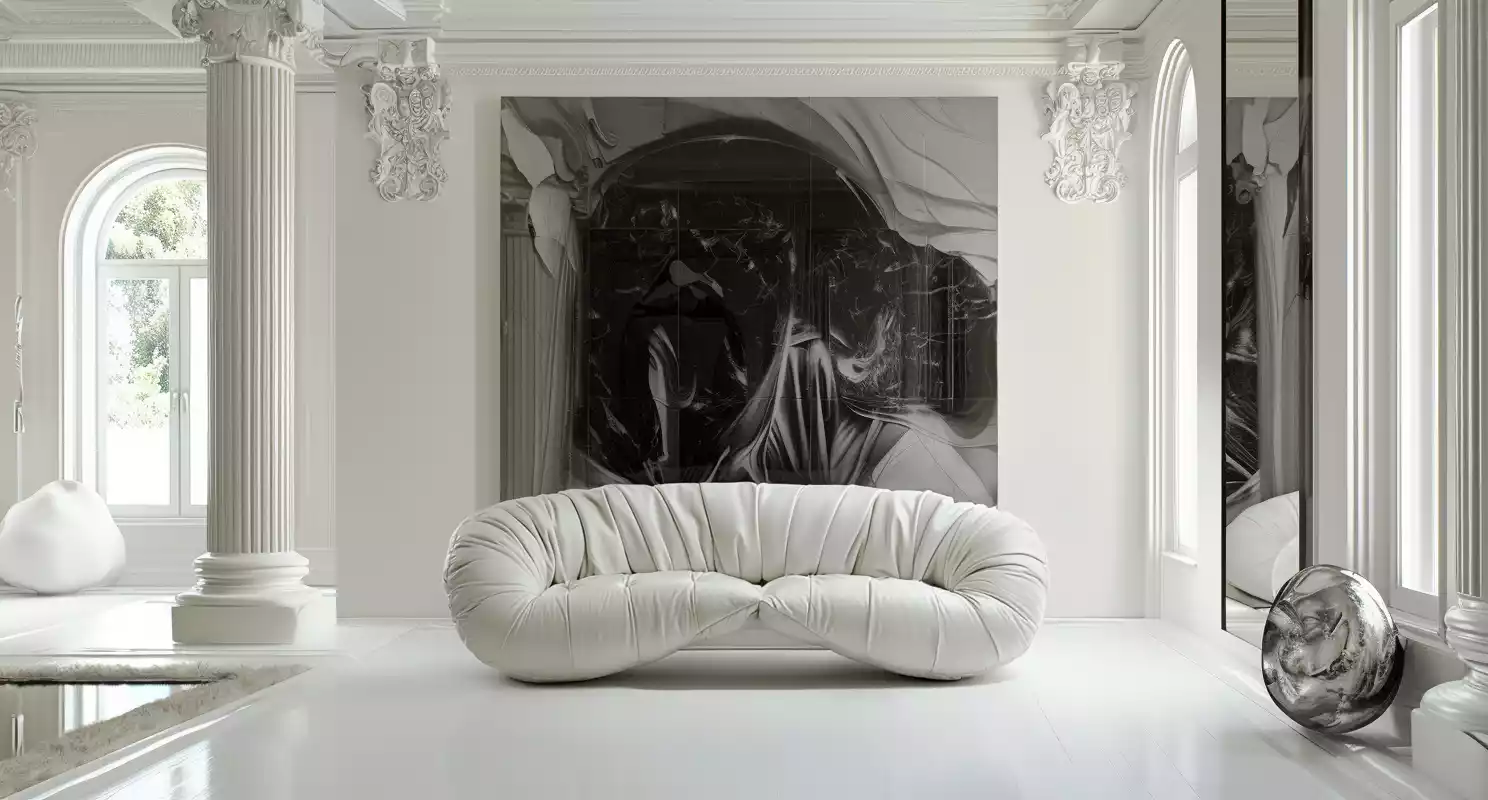 Harper S Pearl Sofa in the ambience 2