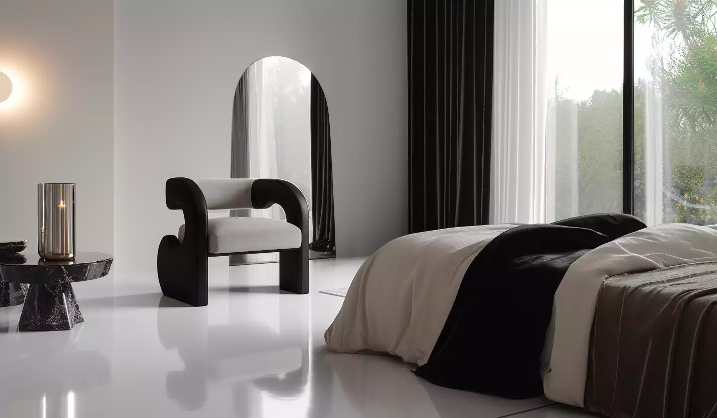 Isara Stellar lounge armchair in the ambience 03