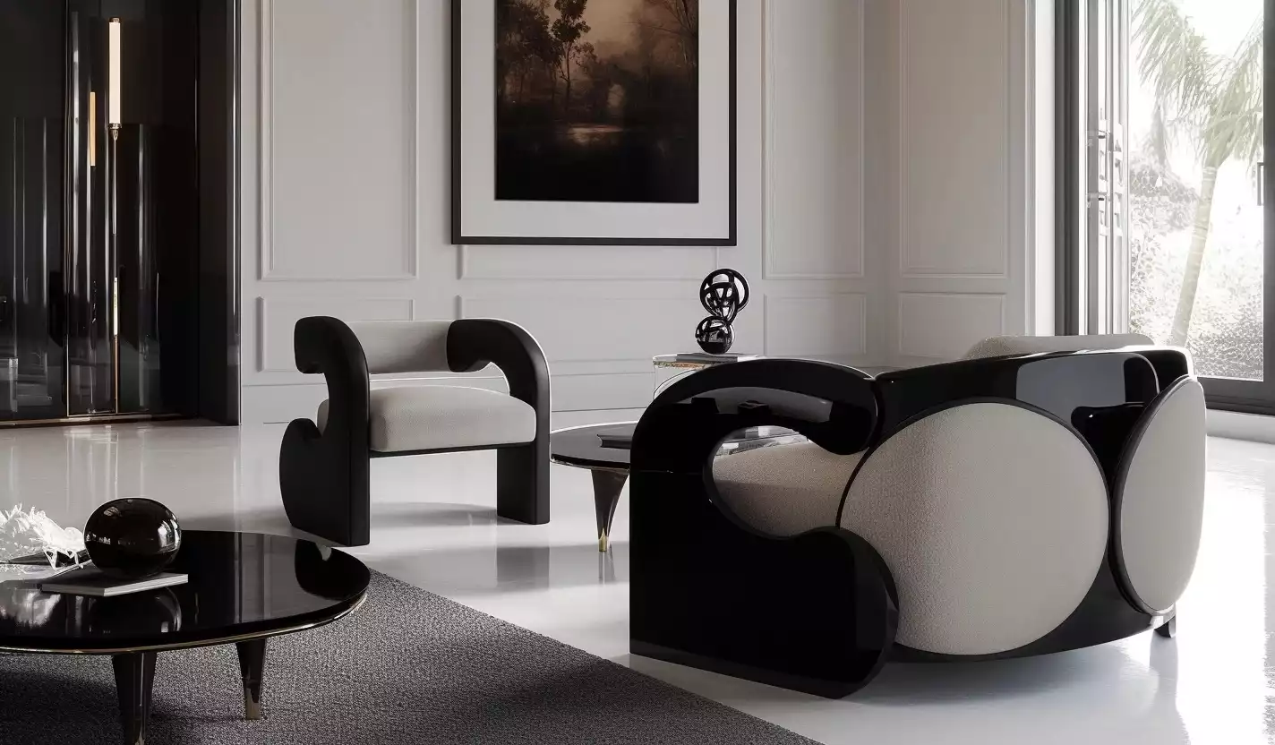 Isara Stellar lounge armchair in the ambience 04